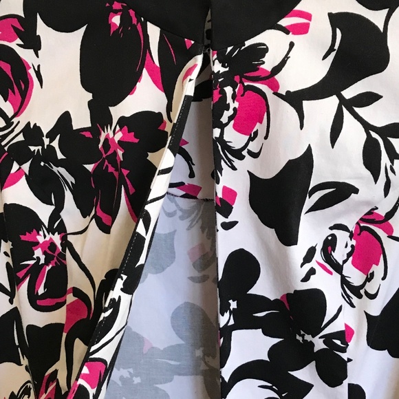 DANA KAY Open Front Cardigan Jacket Cotton Floral Black Pink Womens Plus Size 14 - Picture 3 of 16